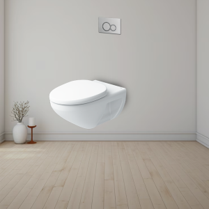 Bồn cầu INAX AC-23PVN (AC23PVN) treo tường Aqua Ceramic - ảnh 4