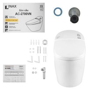 Bồn cầu INAX AC-2700VN 1 khối Aqua Ceramic nắp êm (AC2700VN) - ảnh 3