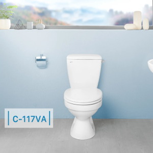 Bồn cầu INAX C-117VAN (C117VAN) 2 khối nắp êm xả gạt - ảnh 3