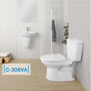Bồn cầu INAX C-306VAN (C306VAN) 2 khối nắp êm - ảnh 3