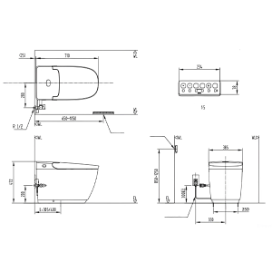 Bồn cầu thông minh INAX AC-816VN (SARAS Light E) - ảnh 2