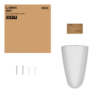 Chân Chậu Ngắn Lavabo INAX L-288VC Gắn Tường Cao Cấp - ảnh 2