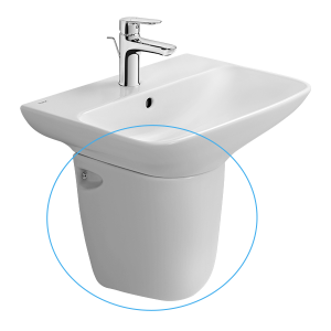 Chân Chậu Ngắn Lavabo INAX L-288VC Gắn Tường Cao Cấp - ảnh 3