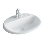 Chậu Rửa Lavabo Âm Bàn Inax L-2395V Dương Vành