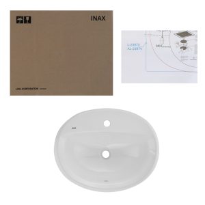 Chậu Rửa Lavabo Âm Bàn Inax L-2395V Dương Vành - ảnh 3