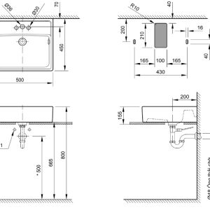 Chậu Rửa Lavabo Inax AL-2293V Âm Bàn Men Aqua Ceramic - ảnh 2