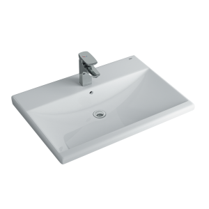 Chậu Rửa Lavabo Inax AL-2397V Dương Vành Men Aqua Ceramic