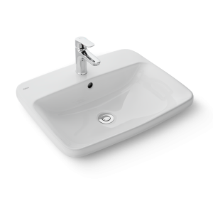 Chậu Rửa Lavabo Inax AL-2398V Dương Vành Men Aqua Ceramic