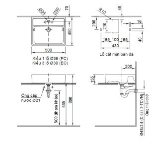 Chậu Rửa Lavabo Inax AL-293V Đặt Bàn Men Aqua Ceramic - ảnh 2