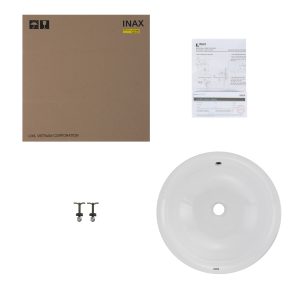 Chậu Rửa Lavabo Inax AL-295V Đặt Bàn Tròn Aqua Ceramic - ảnh 2