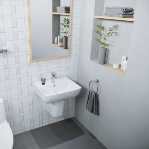Chậu rửa lavabo INAX AL-312V treo tường 530 x 435mm Aqua Ceramic - ảnh 5
