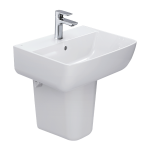 Chậu rửa lavabo INAX AL-312V treo tường kèm chân ngắn L-298VC (AL-312/L-298VC)