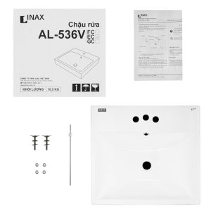 Chậu Rửa Lavabo Inax AL-536V Đặt Bàn Aqua Ceramic - ảnh 2