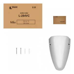 Chậu rửa lavabo INAX L-284V treo tường kèm chân ngắn L-284VC (L-284V/L-284VC) - ảnh 4