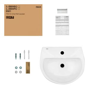 Chậu Rửa Lavabo Inax L-285V Treo Tường 497x426 mm - ảnh 3