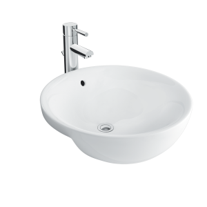 Chậu Rửa Mặt Lavabo Inax AL-333V Bán Âm Men Aqua Ceramic