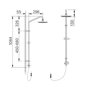 Thân sen cây INAX BFV-CL1 đứng (BFVCL1) - ảnh 2