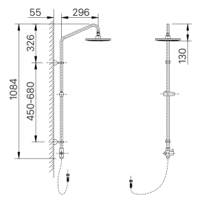 Thân sen cây INAX BFV-CL2 đứng (BFVCL2) - ảnh 2