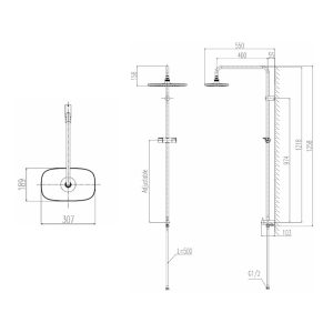 Thân Sen Cây INAX BFV-CL3 Tắm Đứng - ảnh 2