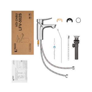 Vòi Chậu Lavabo Inax LFV-502S Nóng Lạnh - ảnh 3