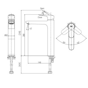 Vòi Chậu Rửa Lạnh Inax LFV-22SH Thân Cao - ảnh 2
