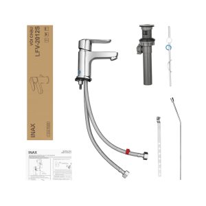 Vòi Chậu Rửa Mặt Lavabo Inax LFV-2012S Nóng Lạnh - ảnh 2