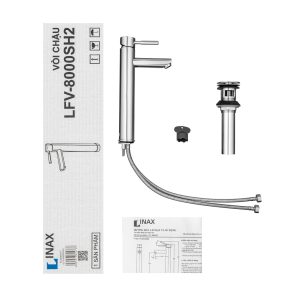 Vòi Lavabo Đặt Bàn Inax LFV-8000SH2 Nóng Lạnh Cổ Cao - ảnh 3