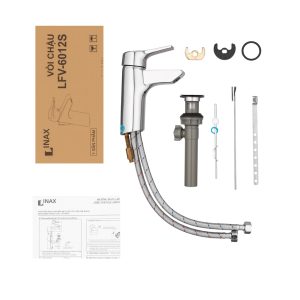 Vòi Lavabo Inax LFV-6012SH Đặt Bàn Nóng Lạnh - ảnh 3