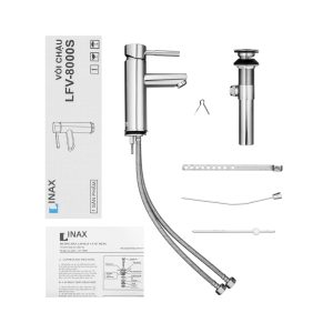 Vòi Rửa Lavabo Inax LFV-8000S Nóng Lạnh - ảnh 3