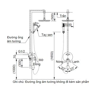Vòi Sen Tắm Âm Tường Inax BFV-71SEC Nóng Lạnh - ảnh 2