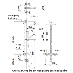 Vòi sen tắm âm tường INAX BFV-81SEHW nóng lạnh cao cấp - ảnh 2