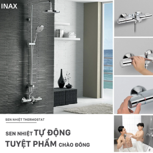 Vòi sen tắm cây INAX BFV-3415T-3C nhiệt độ Massage - ảnh 3