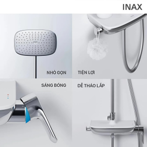 Vòi sen tắm cây INAX BFV-615S-8C nóng lạnh Aqua Power - ảnh 5