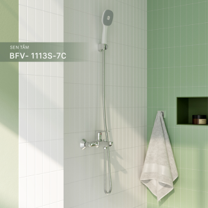 Vòi sen tắm nóng lạnh INAX BFV-1113S-7C tay sen tăng áp - ảnh 5